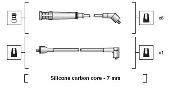 MAGNETI MARELLI 941318111033 Ignition Cable Kit