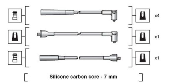 MAGNETI MARELLI 941318111037 Ignition Cable Kit