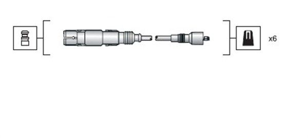 MAGNETI MARELLI 941318111043 Ignition Cable Kit