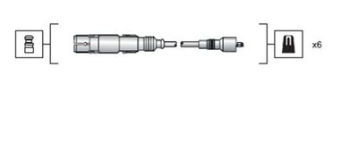 Ignition Cable Kit MAGNETI MARELLI 941318111043