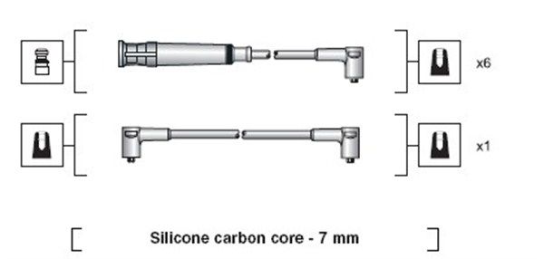 MAGNETI MARELLI 941318111045 Ignition Cable Kit