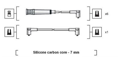 Ignition Cable Kit MAGNETI MARELLI 941318111045