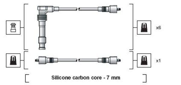 MAGNETI MARELLI 941318111048 Ignition Cable Kit