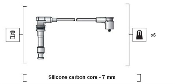 MAGNETI MARELLI 941318111050 Ignition Cable Kit