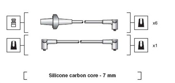 MAGNETI MARELLI 941318111055 Ignition Cable Kit