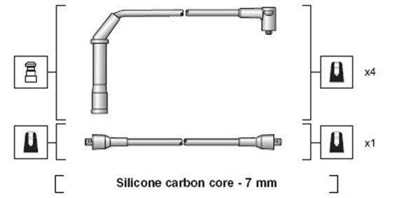 MAGNETI MARELLI 941318111058 Ignition Cable Kit
