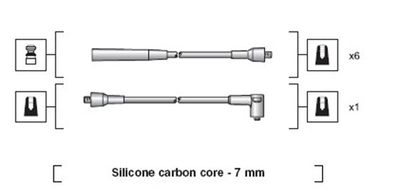 Ignition Cable Kit MAGNETI MARELLI 941318111068