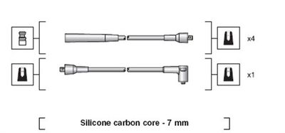 Ignition Cable Kit MAGNETI MARELLI 941318111069