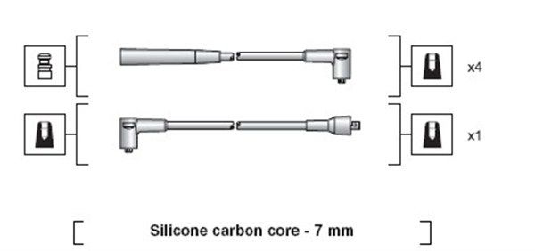 MAGNETI MARELLI 941318111071 Ignition Cable Kit