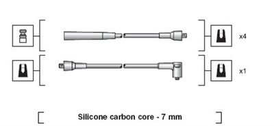 Ignition Cable Kit MAGNETI MARELLI 941318111076