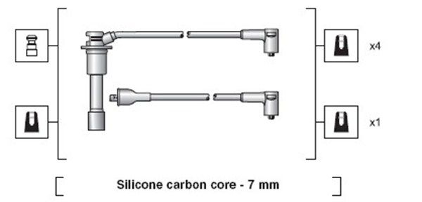 MAGNETI MARELLI 941318111078 Ignition Cable Kit