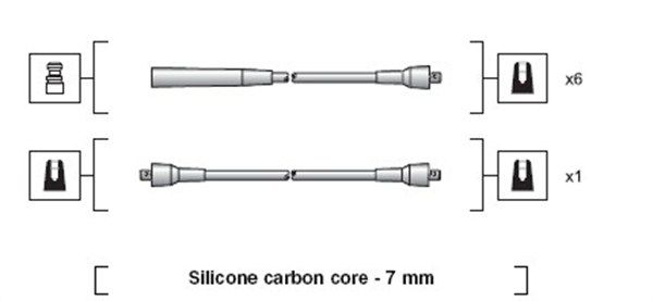 MAGNETI MARELLI 941318111082 Ignition Cable Kit