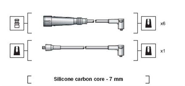MAGNETI MARELLI 941318111083 Ignition Cable Kit