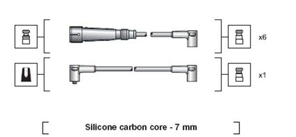 MAGNETI MARELLI 941318111084 Ignition Cable Kit