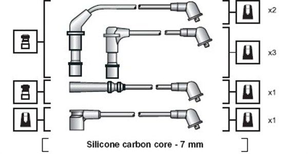MAGNETI MARELLI 941318111090 Ignition Cable Kit