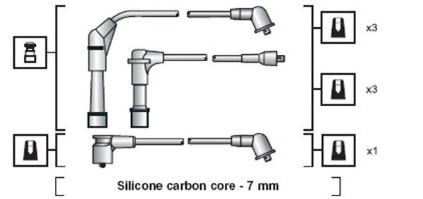 MAGNETI MARELLI 941318111092 Ignition Cable Kit
