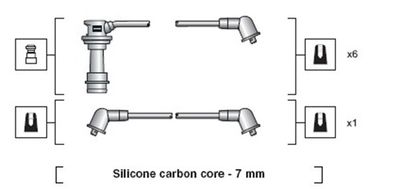 Ignition Cable Kit MAGNETI MARELLI 941318111096