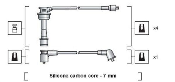 MAGNETI MARELLI 941318111098 Ignition Cable Kit