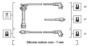 Ignition Cable Kit MAGNETI MARELLI 941318111100