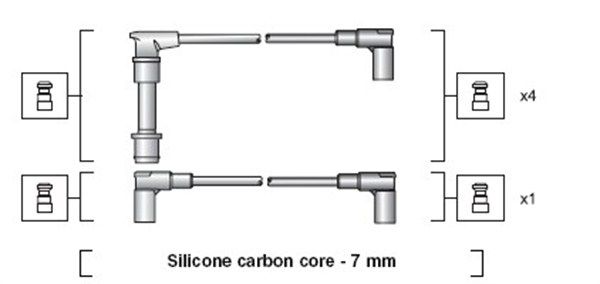 MAGNETI MARELLI 941318111106 Ignition Cable Kit