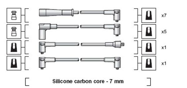 MAGNETI MARELLI 941318111108 Ignition Cable Kit