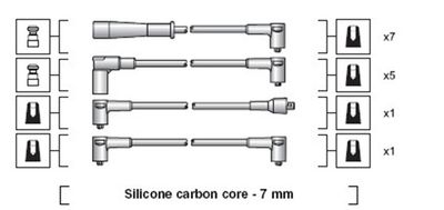 Ignition Cable Kit MAGNETI MARELLI 941318111108