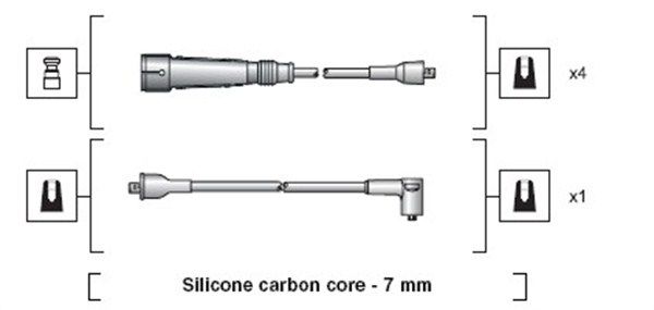 MAGNETI MARELLI 941318111112 Ignition Cable Kit