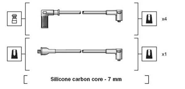 MAGNETI MARELLI 941318111113 Ignition Cable Kit