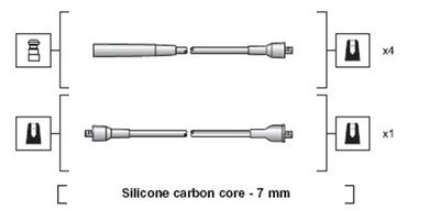 Ignition Cable Kit MAGNETI MARELLI 941318111115