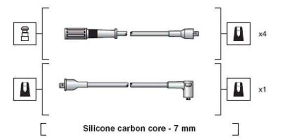 MAGNETI MARELLI 941318111119 Ignition Cable Kit
