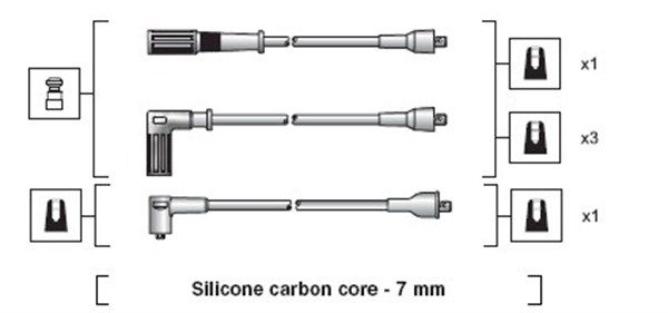 MAGNETI MARELLI 941318111120 Ignition Cable Kit