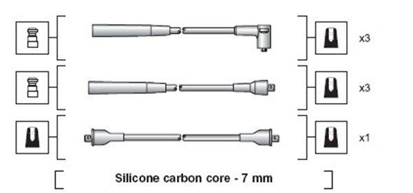 MAGNETI MARELLI 941318111121 Ignition Cable Kit