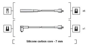 Ignition Cable Kit MAGNETI MARELLI 941318111122