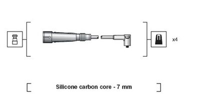 Ignition Cable Kit MAGNETI MARELLI 941318111123
