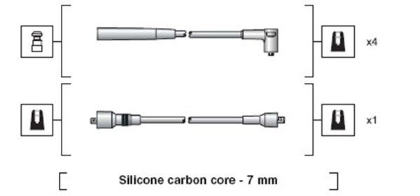 MAGNETI MARELLI 941318111126 Ignition Cable Kit