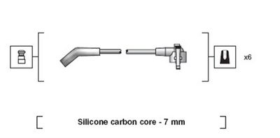 Ignition Cable Kit MAGNETI MARELLI 941318111137