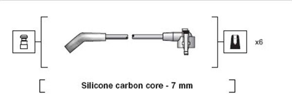 MAGNETI MARELLI 941318111138 Ignition Cable Kit