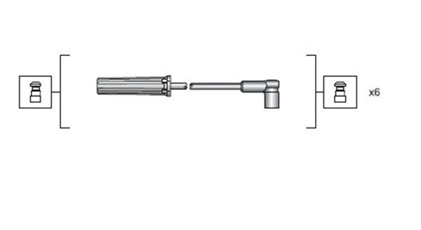 MAGNETI MARELLI 941318111143 Ignition Cable Kit