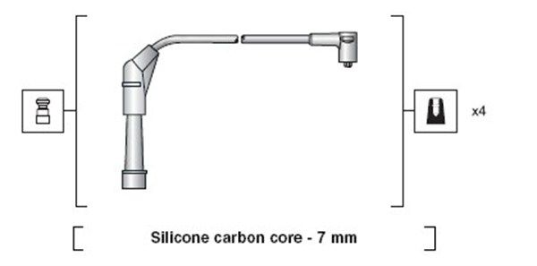 MAGNETI MARELLI 941318111147 Ignition Cable Kit