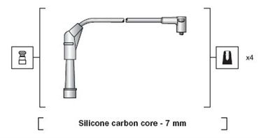 Ignition Cable Kit MAGNETI MARELLI 941318111147