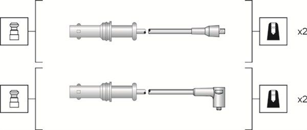 MAGNETI MARELLI 941318111152 Ignition Cable Kit