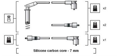 Ignition Cable Kit MAGNETI MARELLI 941318111153