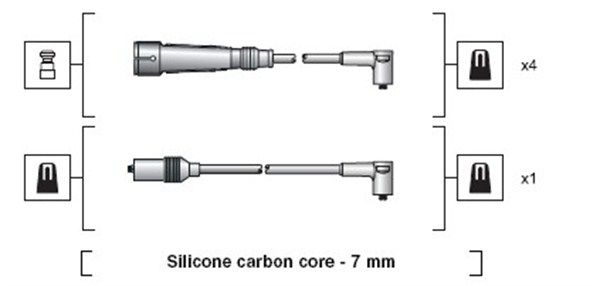 MAGNETI MARELLI 941318111157 Ignition Cable Kit