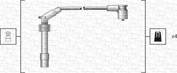 MAGNETI MARELLI 941318111159 Ignition Cable Kit