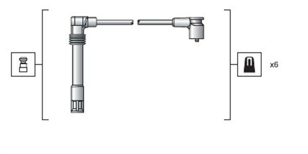 MAGNETI MARELLI 941318111162 Ignition Cable Kit
