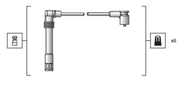 Ignition Cable Kit MAGNETI MARELLI 941318111162