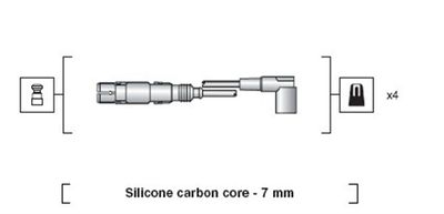 Ignition Cable Kit MAGNETI MARELLI 941318111163
