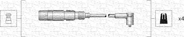 MAGNETI MARELLI 941318111164 Ignition Cable Kit