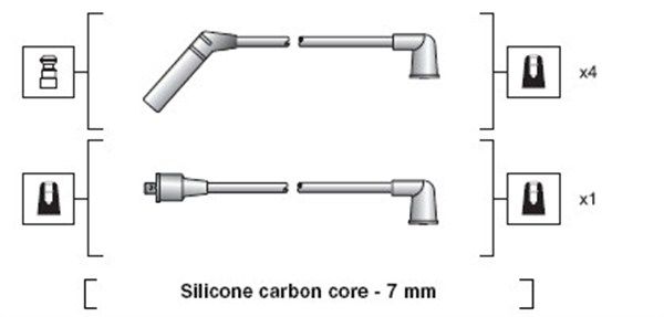 MAGNETI MARELLI 941318111167 Ignition Cable Kit