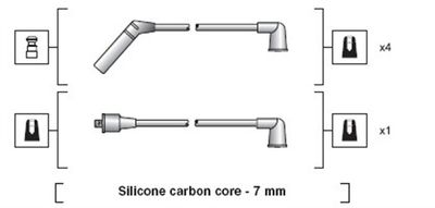 Ignition Cable Kit MAGNETI MARELLI 941318111167